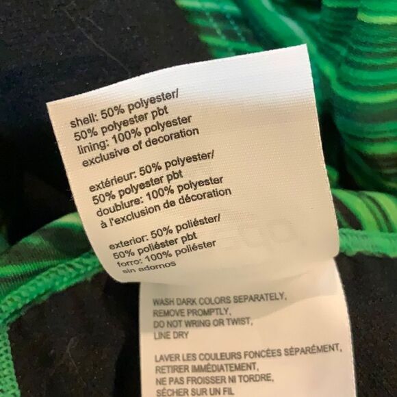 Speedo Swimsuit One Piece Endurance+ Flyback Green Printed 26 XS - Picture 4 of 11